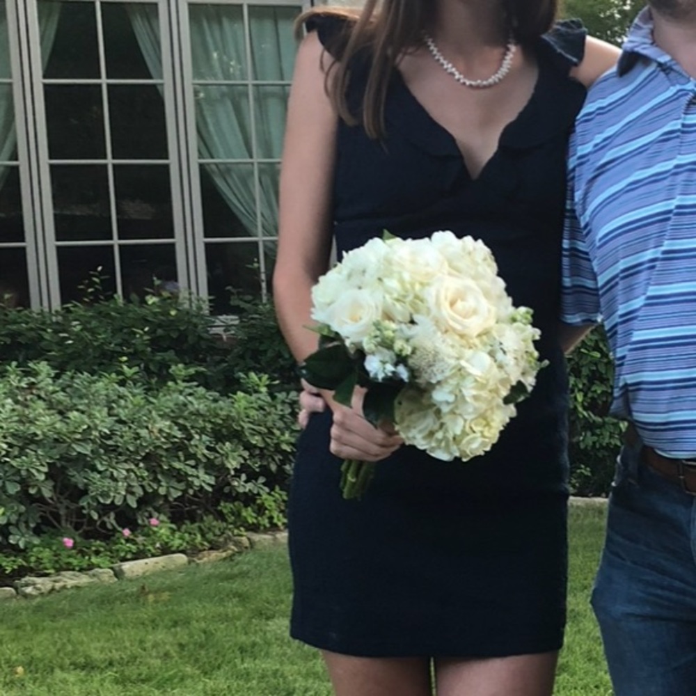 Lulu's navy Lace Detail Dress